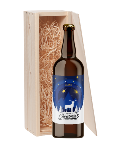 Speciaalbier cadeau Merry Christmas & Happy New Year Blond 1x75cl